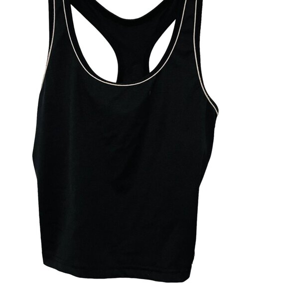 Max Muscle Womens Sports Tank Top Black Size Medium Made In USA - Picture 7 of 9